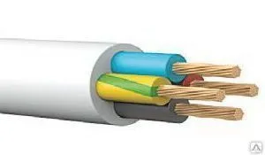 Провод ПВС-Т 4х1,5 бел (100м) Автопровод