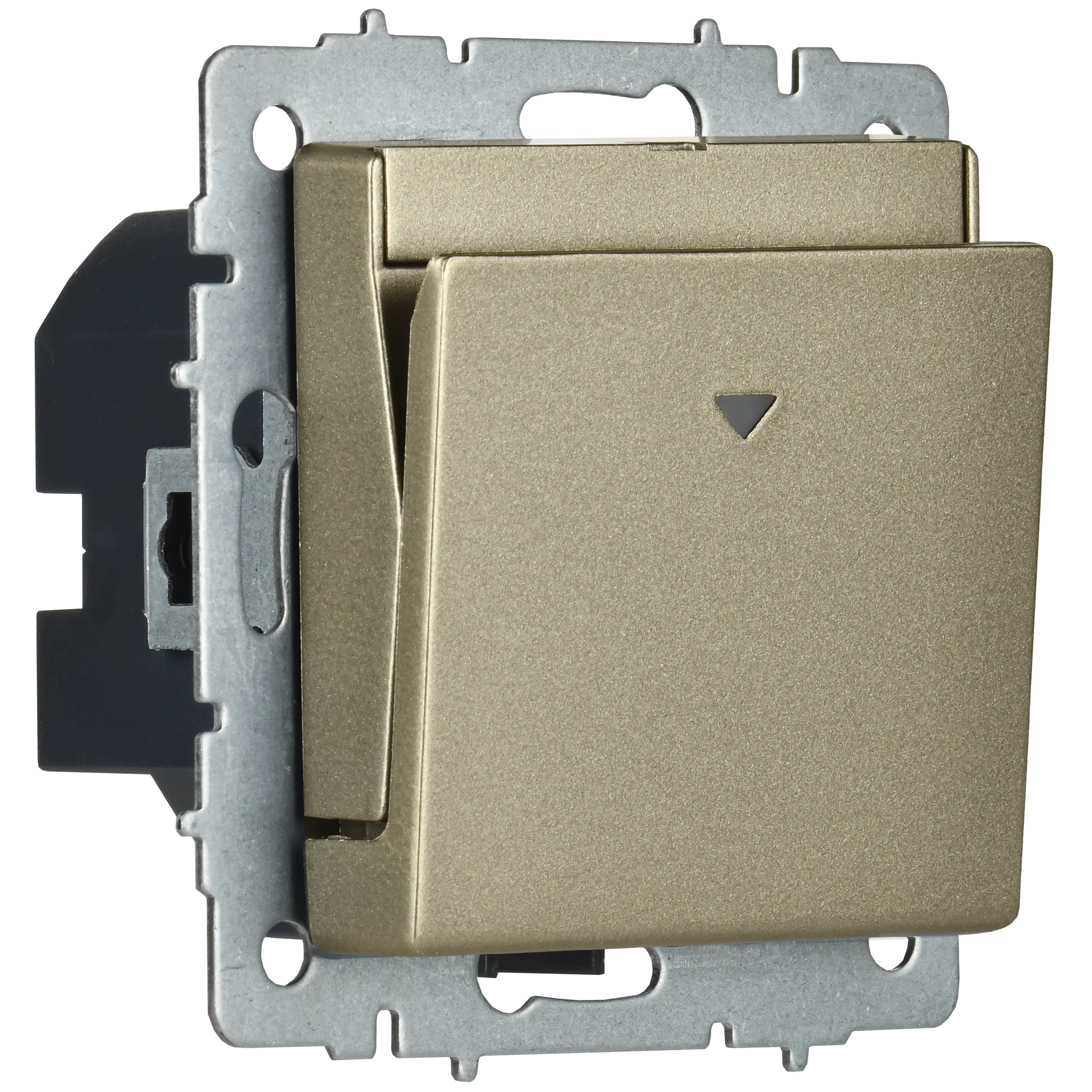 BRITE Выключатель карточный 30А ВС10-1-8-БрШ шампань IEK - Фото 3