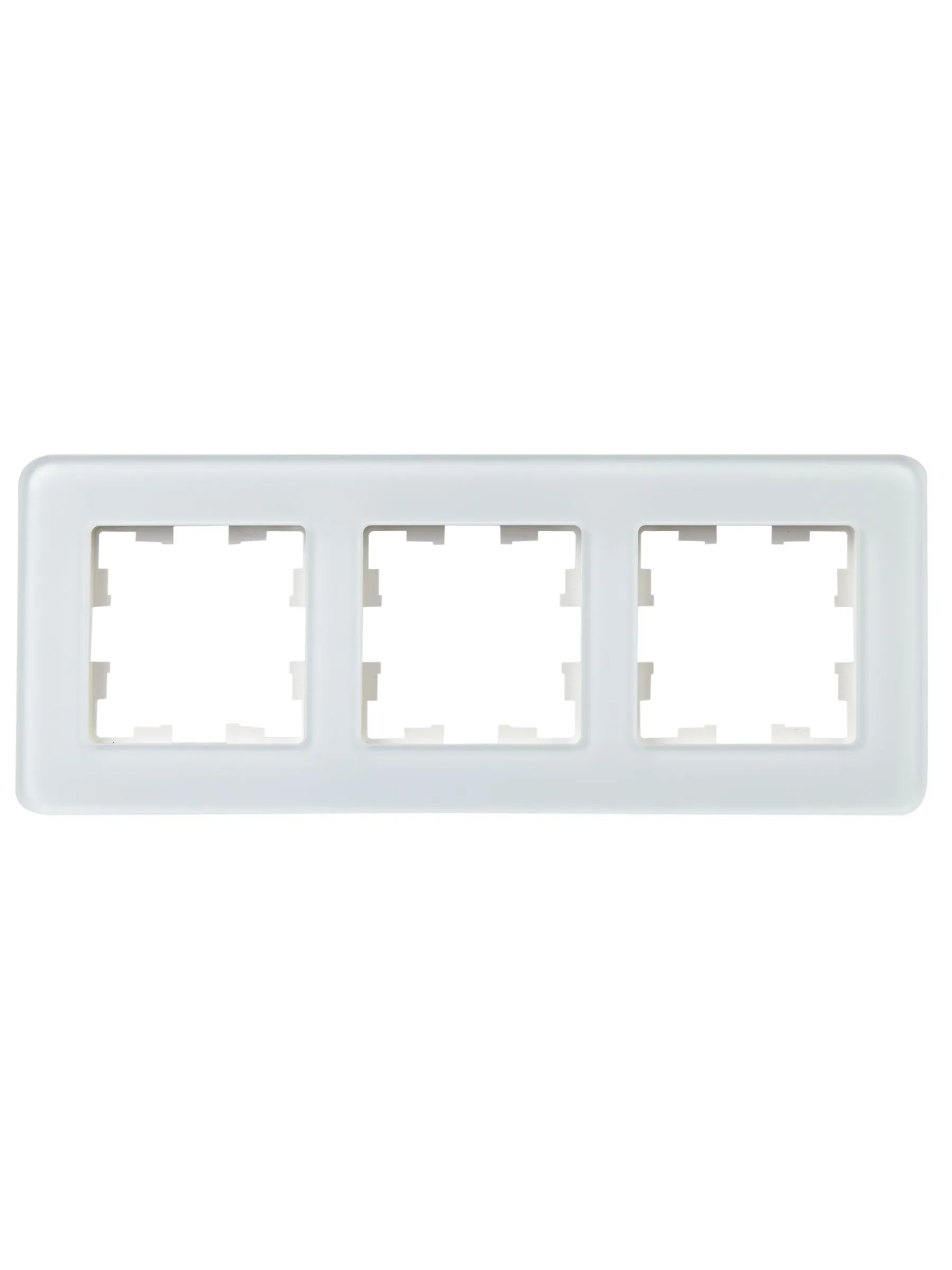 BRITE Рамка 3-местная РУ-3-2-Бр стекло белый RE IEK - Фото 5