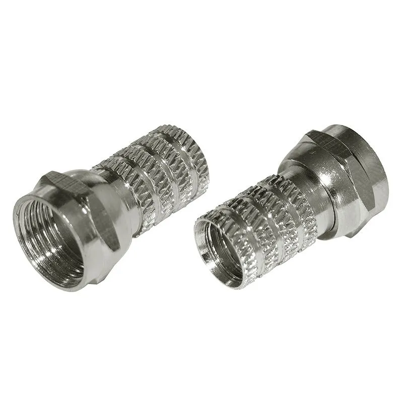 Разъем антенный на кабель, штекер F для кабеля RG-59, (2шт) REXANT - Фото 4