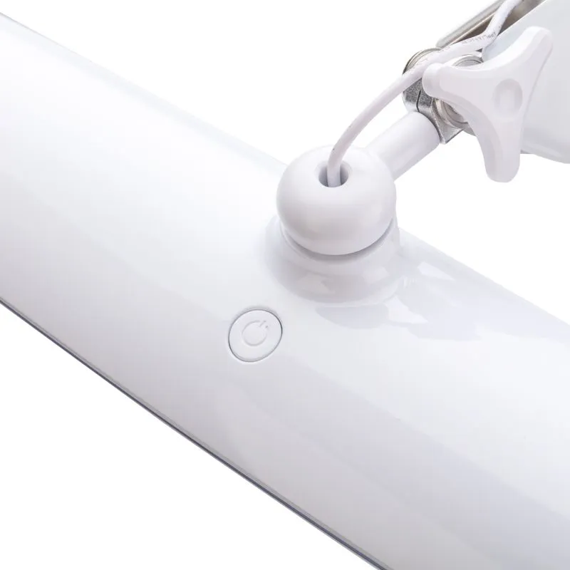 Лампа настольная бестеневая, струбцина, Blue Stream, 117 SMD LED, диммер (4 уровня), белая REXANT - Фото 4