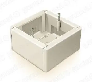 Коробка установочная универсальная 88х88х44мм БЕЛАЯ (50шт) GE40231-01