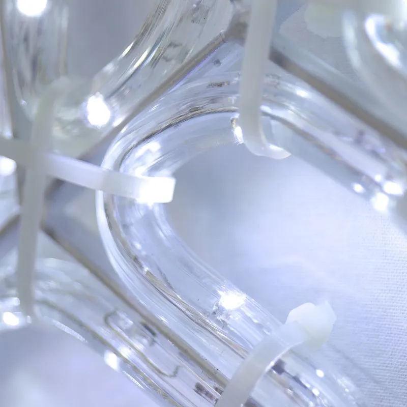 Фигура световая Снежинка цвет белый, размер 55x55 см, мерцающая NEON-NIGHT - Фото 3