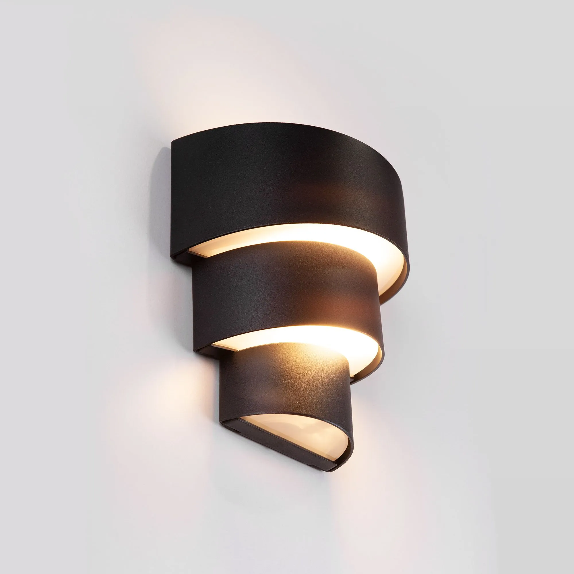 Светильник светодиодный уличный настенный Helix черный 1535 TECHNO LED Elektrostandard Eurosvet - Фото 2