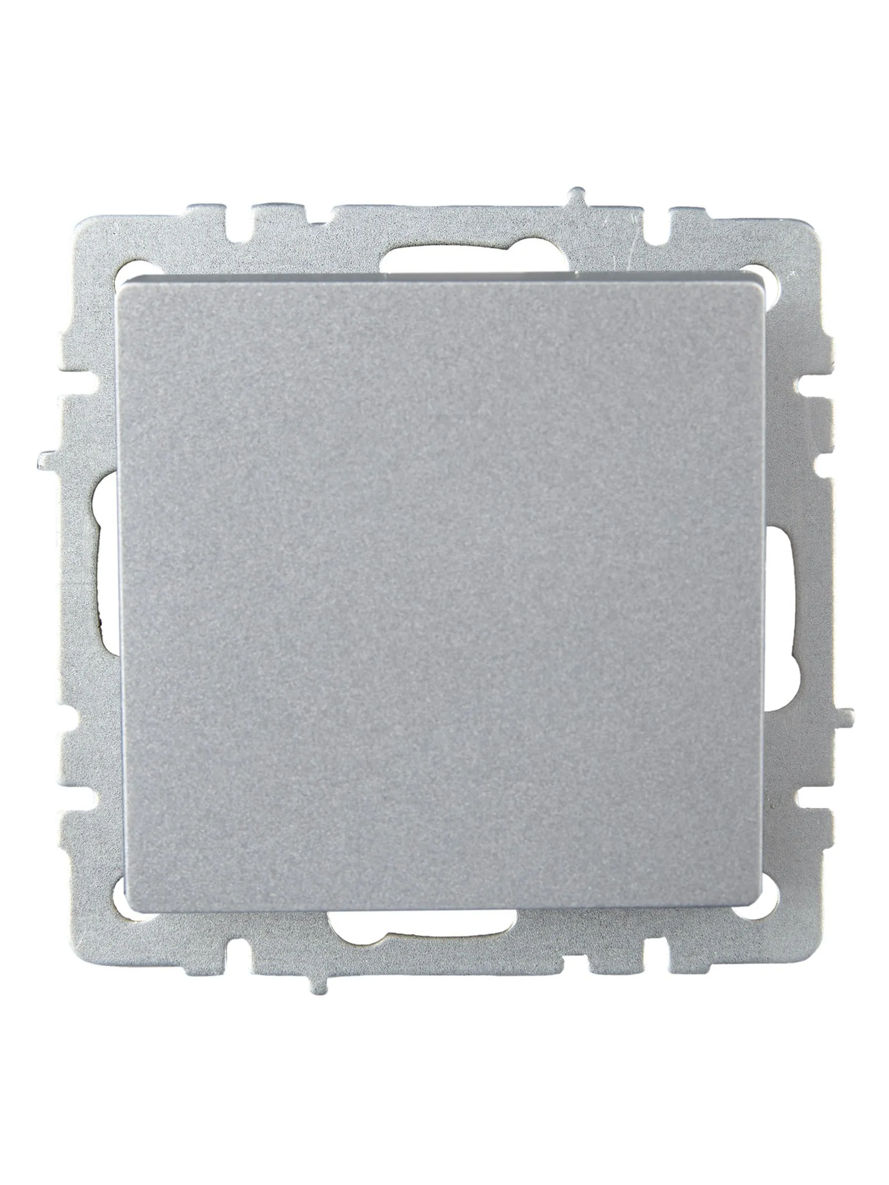 BRITE Выключатель 1-клавишный проходной 10А ВС10-1-6-БрА алюминий IEK - Фото 2