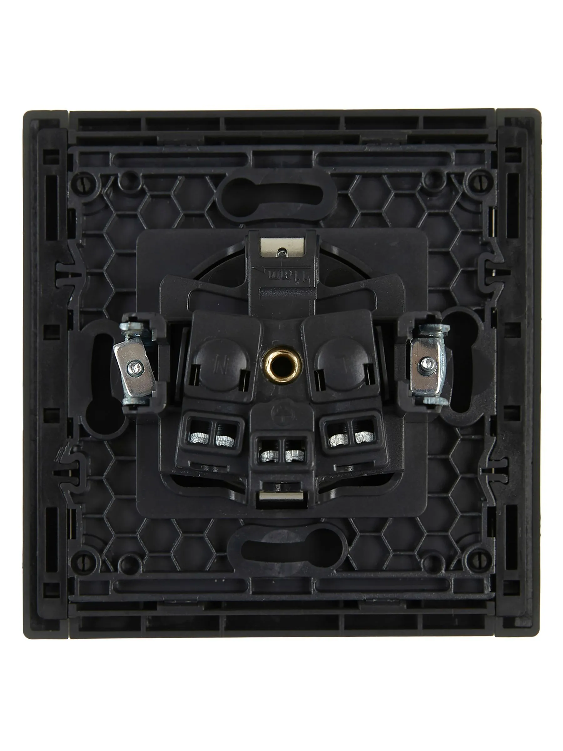 FORTE&PIANO Розетка 1-местная с заземлением без защитных шторок винтовое крепление 16А FP316 серый IEK - Фото 3