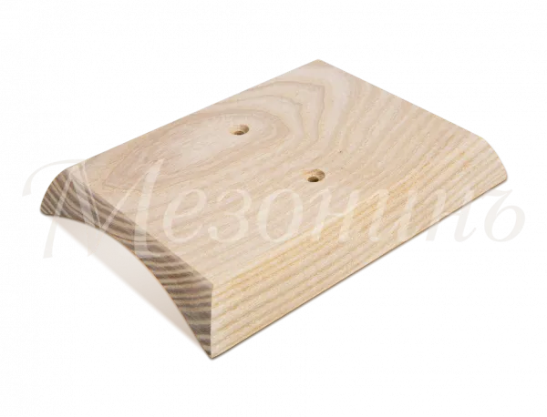 Накладка "Классика"на оцилиндрованное бревно D240мм., прямой угол , установочная площадка: 128 х 90 