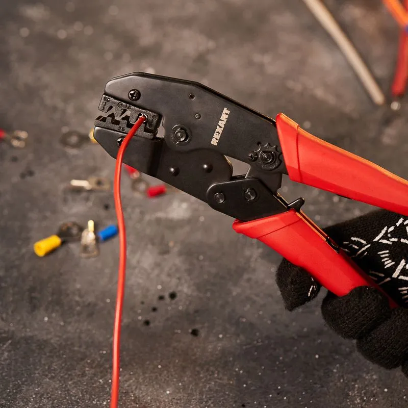 Кримпер HT-236C для обжима неизолированных автоклемм 0,5-6,0мм² REXANT - Фото 2