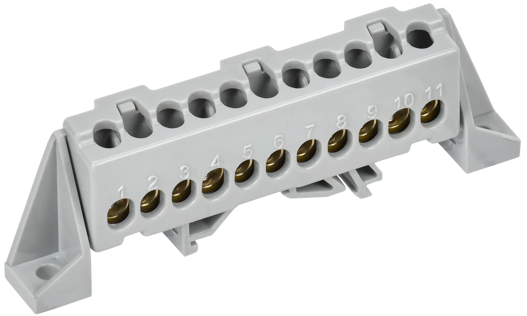 TEKFOR Шина L "фаза" в комбинированном DIN-изоляторе "Стойка" 6х9-11-Ср IEK