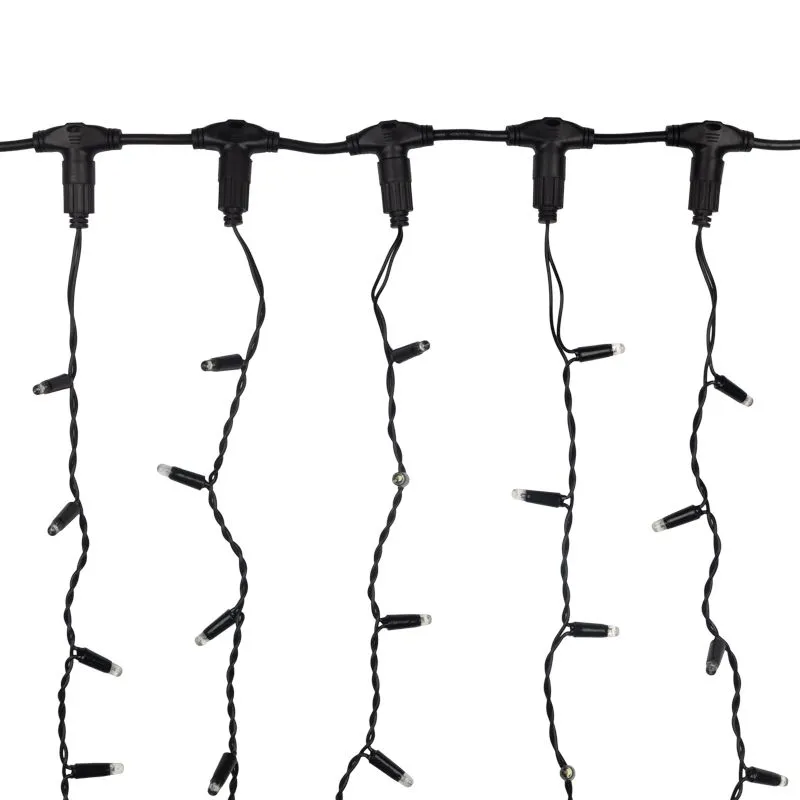 Гирлянда светодиодная Занавес 2х1,5м 360 LED ЗЕЛЕНЫЙ черный ПВХ IP65 эффект мерцания 230 В блок в комплекте NEON-NIGHT - Фото 3