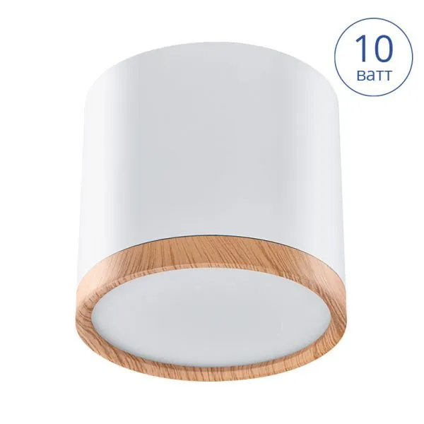 Светильник светодиодный накладной 10Вт 750Лм 4000К WOLTA