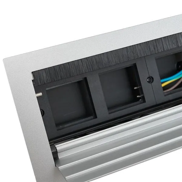 Встраиваемый настольный лючок, 8 модулей, C-Line - Фото 8