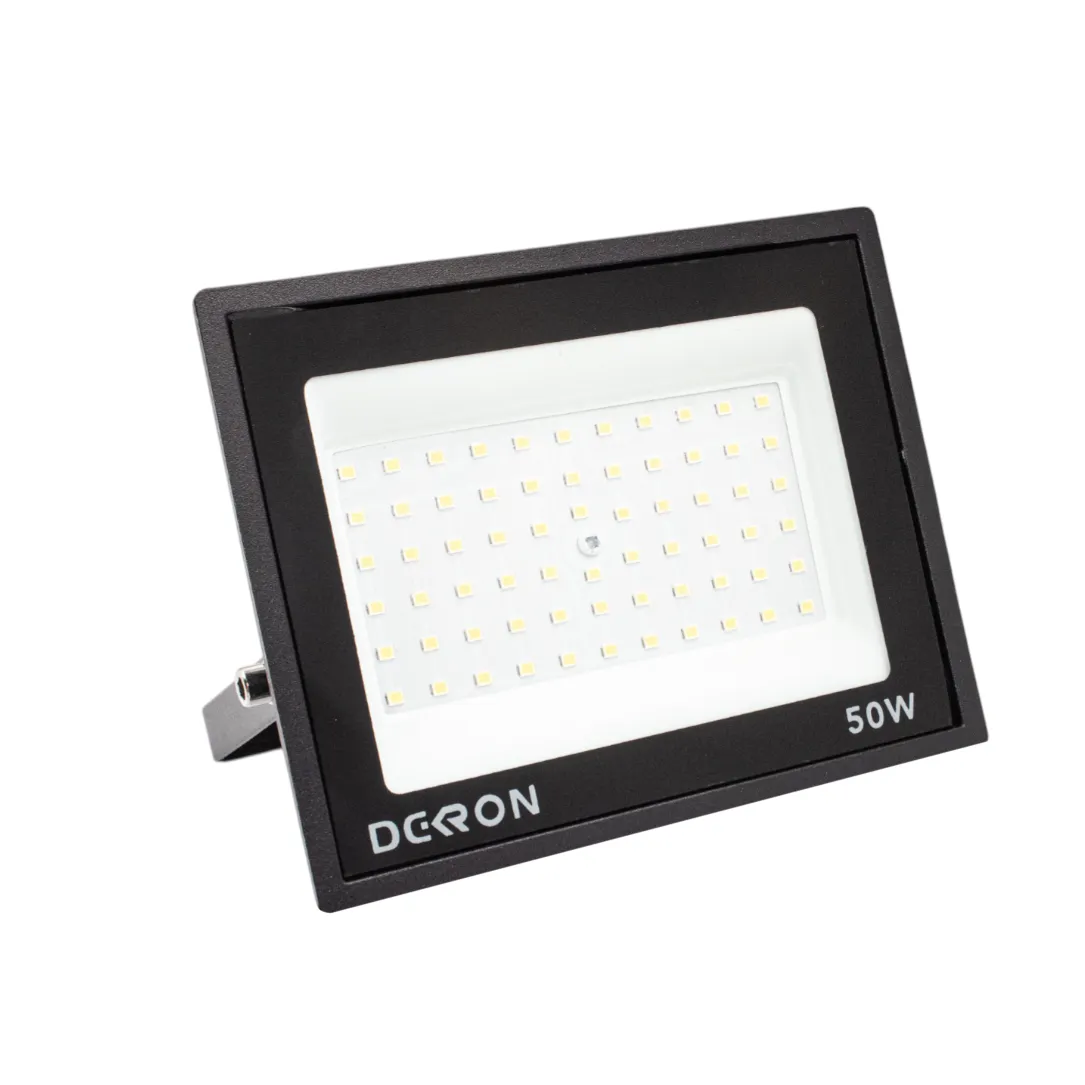Прожектор светодиодный 50Вт, 4000лм, 6500K, черный, IP65 DEKRON