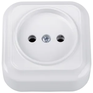 Розетка штепсельная для открытой установки РА16-0101 8806BY