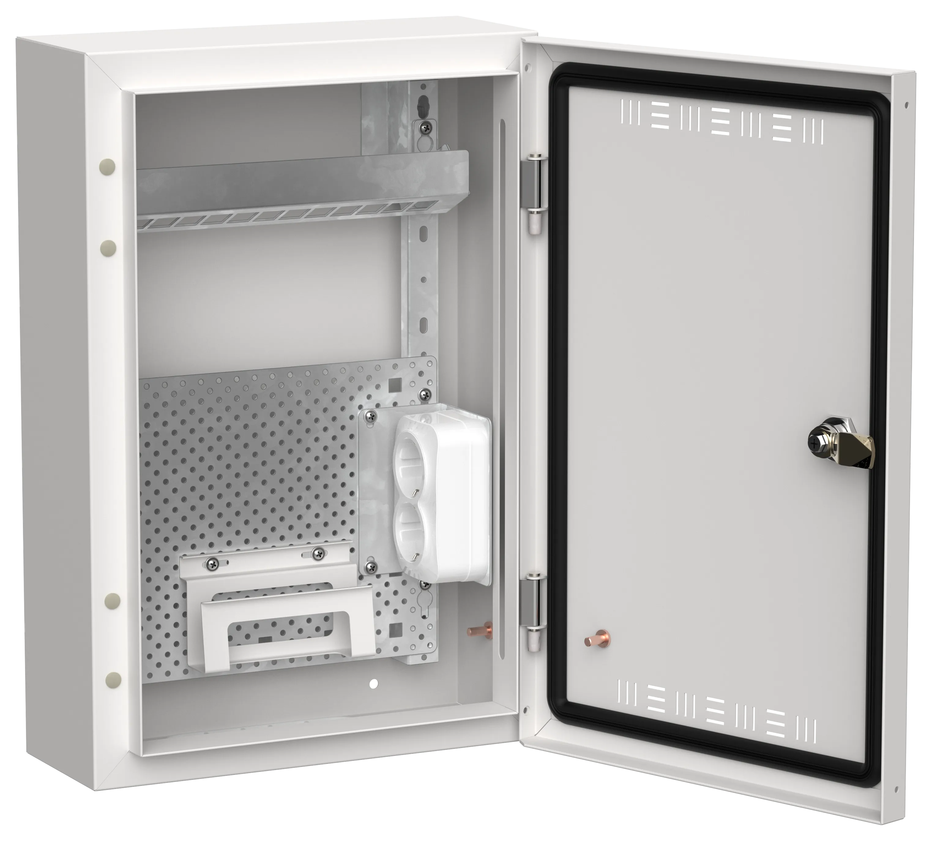 TITAN 5 Корпус мультимедиа ЩРн-24 (1х24) 460х310х140мм IP30 белый IEK