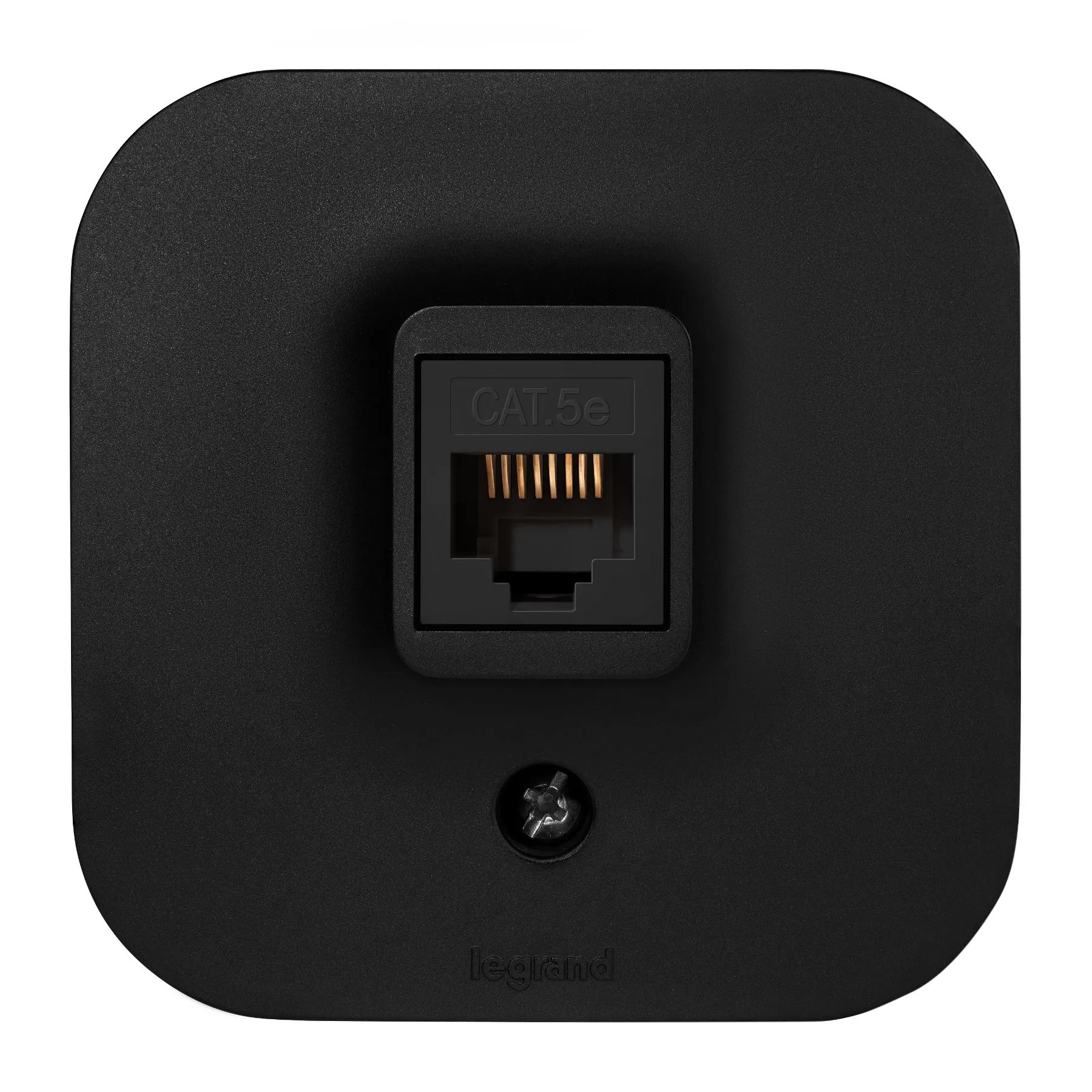 QUTEO Розетка для открытой установки компьютерная RJ45 кат.5E UTP чёрный матовый - Фото 4