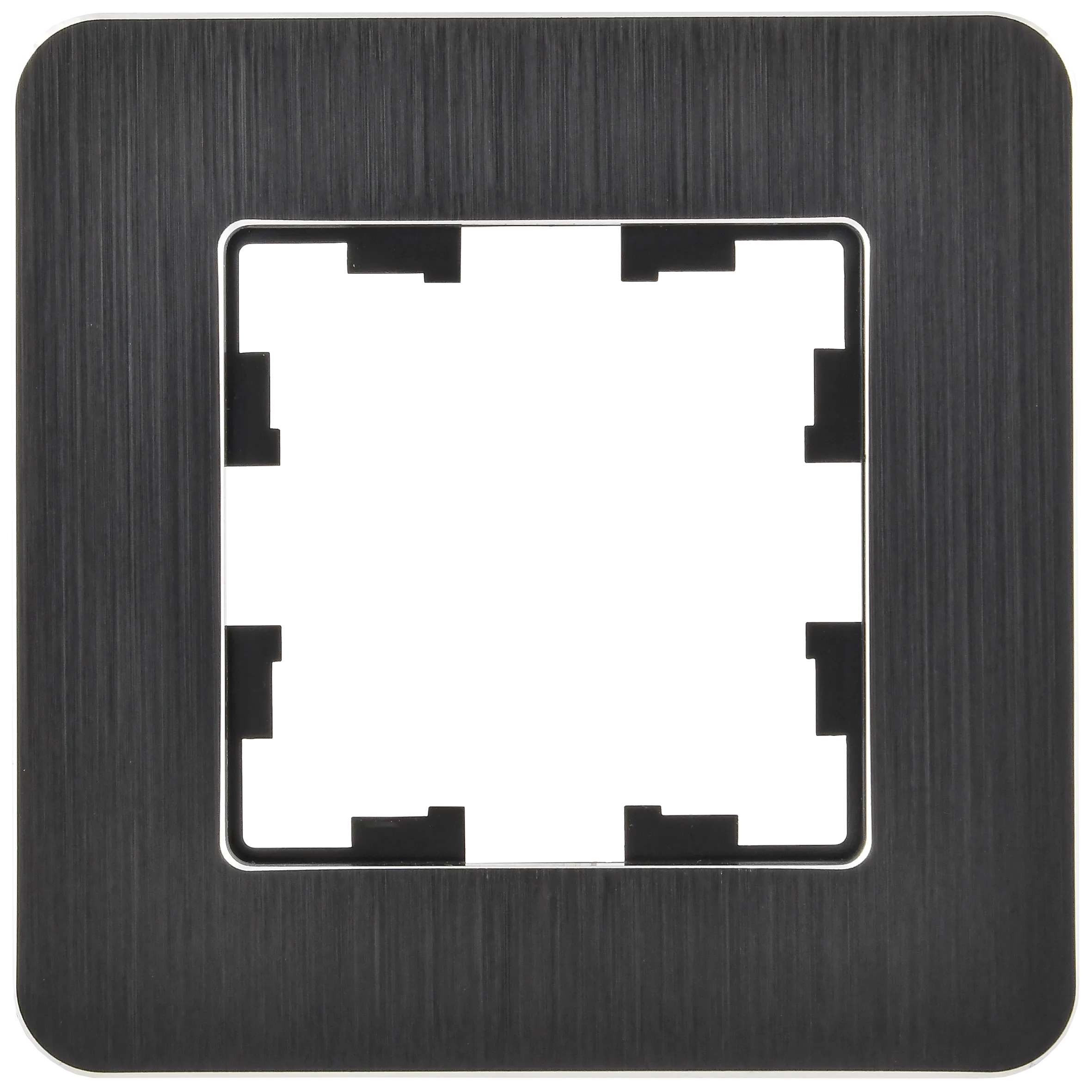 BRITE Рамка 1-местная РУ-1-1-Бр металл черный RE AL IEK - Фото 5