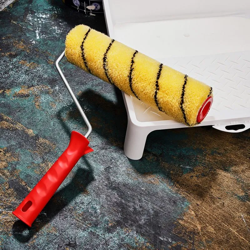 Валик полиакрил желтый с черной полосой, ворс 11 мм, ширина ролика 240 мм, бюгель 6 мм, Ø 42 мм REXANT - Фото 3