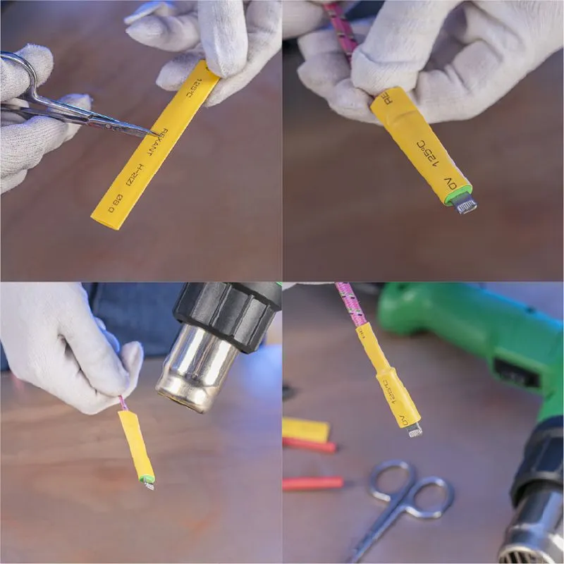 Набор термоусаживаемых трубок ТУТ нг №2 AUTO PLUS 2:1, упаковка 20 шт. по 10 см REXANT - Фото 4