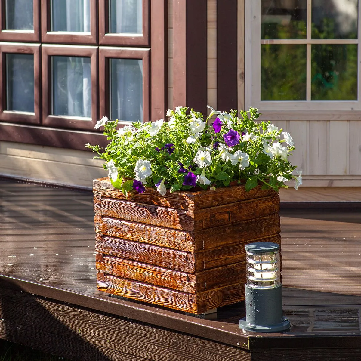 Светильник ландшафтный IP54 1508 TECHNO серый Elektrostandard - Фото 3