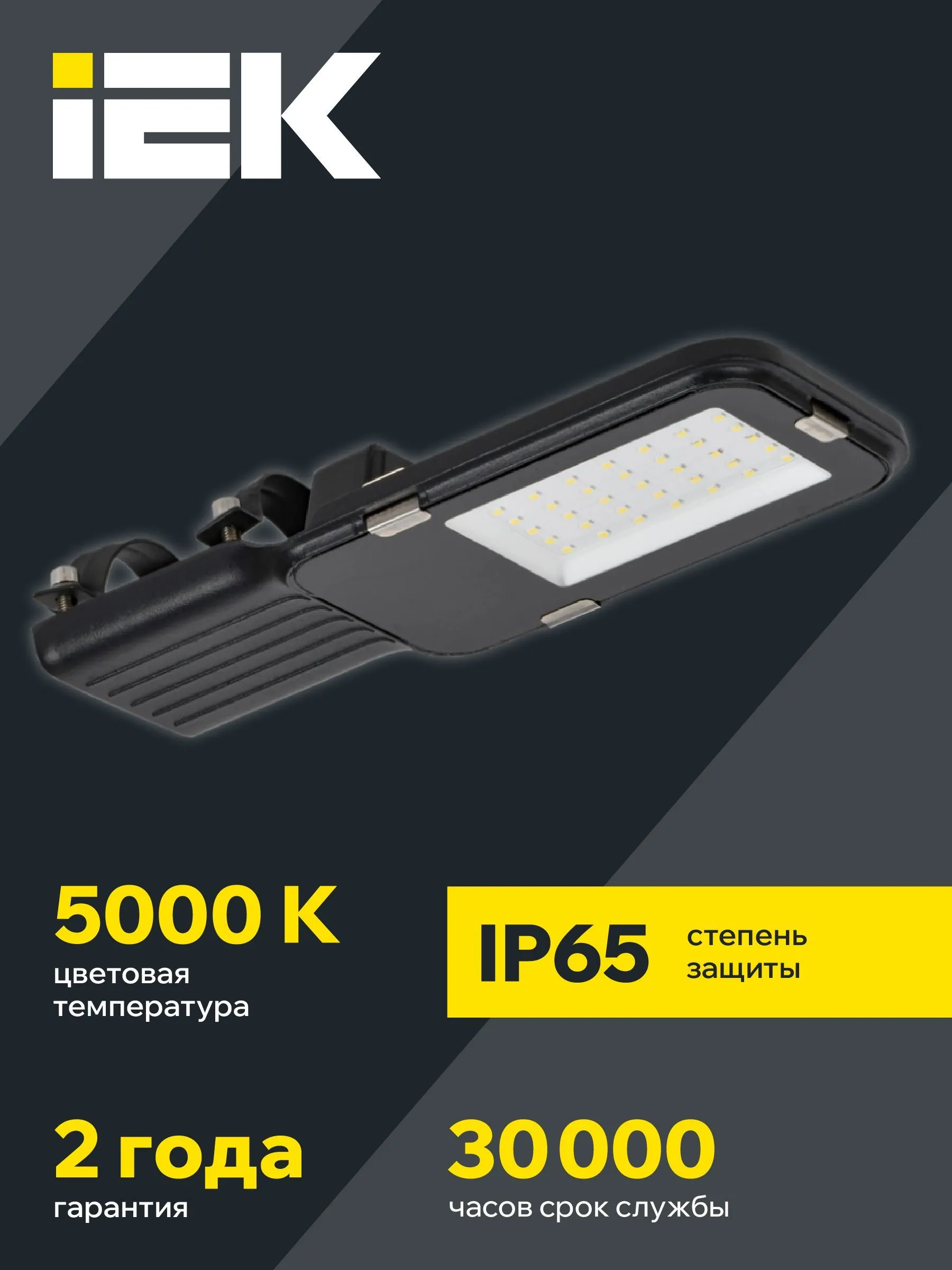 Светильник светодиодный консольный ДКУ 1013-30Д 5000К IP65 IEK - Фото 6