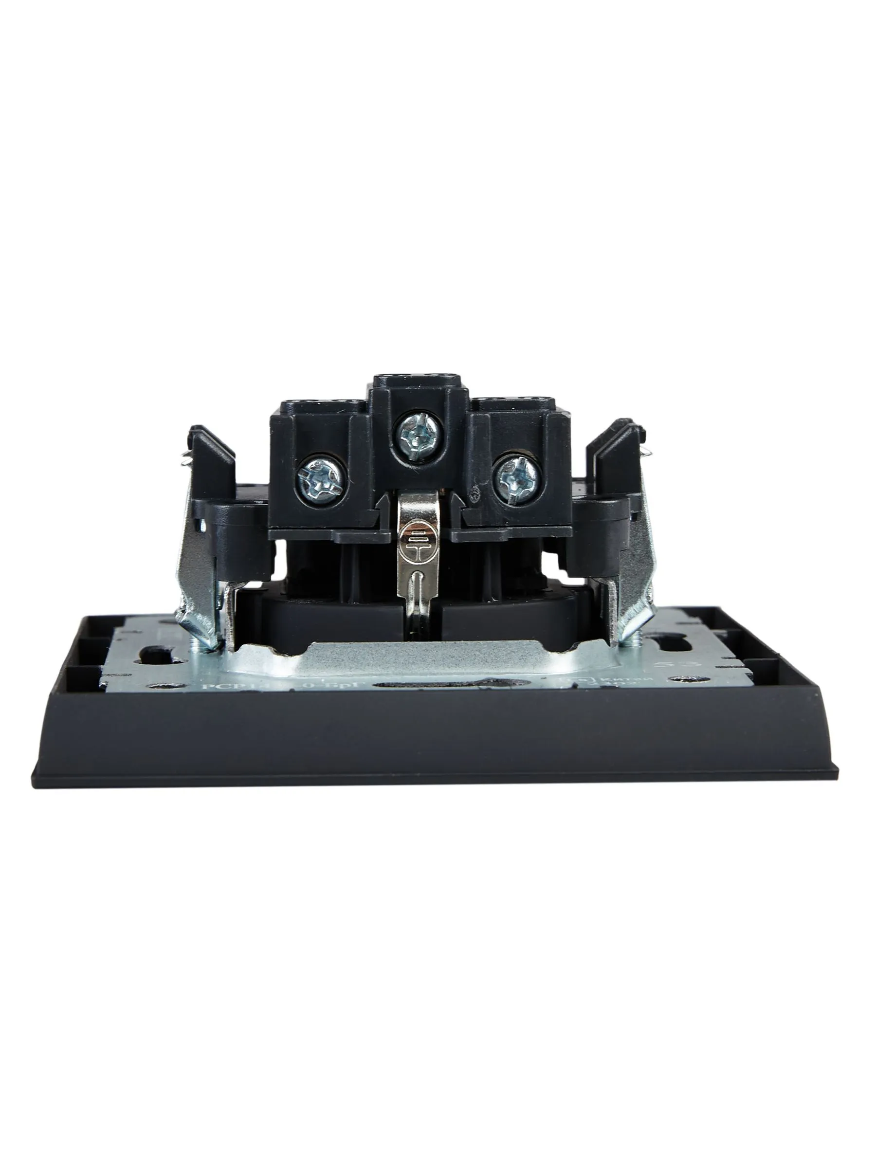 BRITE Розетка 1-местная с заземлением с защитными шторками 16А в сборе РСР14-1-0-БрГ графит IEK - Фото 6