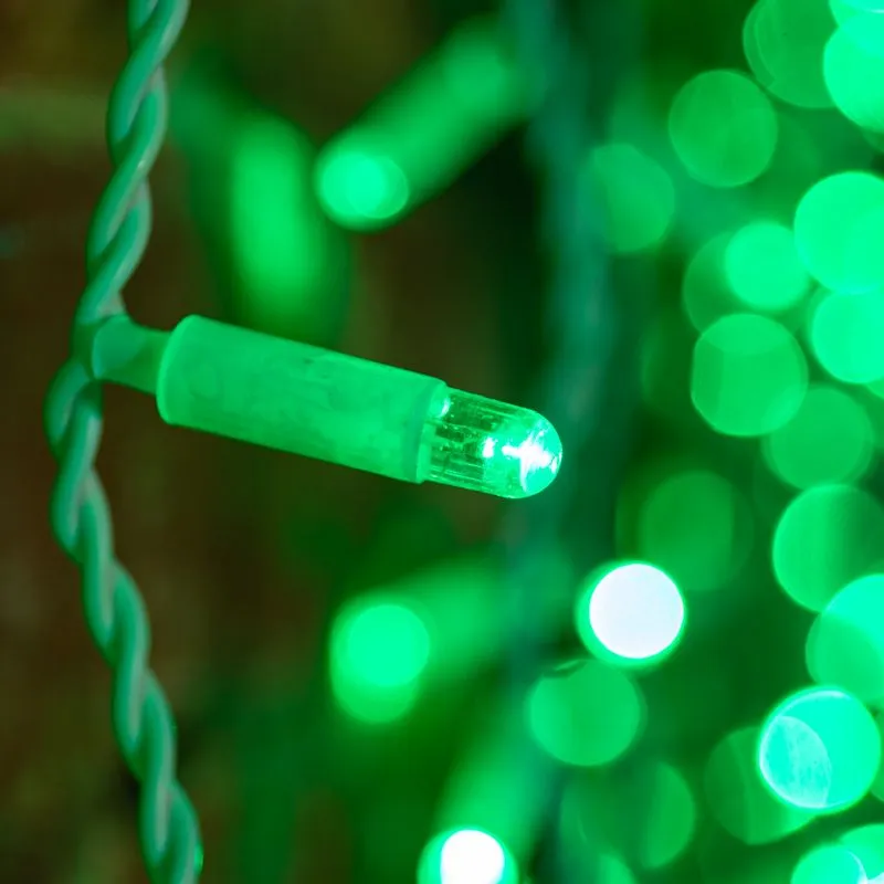 Гирлянда светодиодная Занавес 2х1,5м 360 LED ЗЕЛЕНЫЙ белый ПВХ IP65 постоянное свечение 230В блок в комплекте NEON-NIGHT - Фото 2