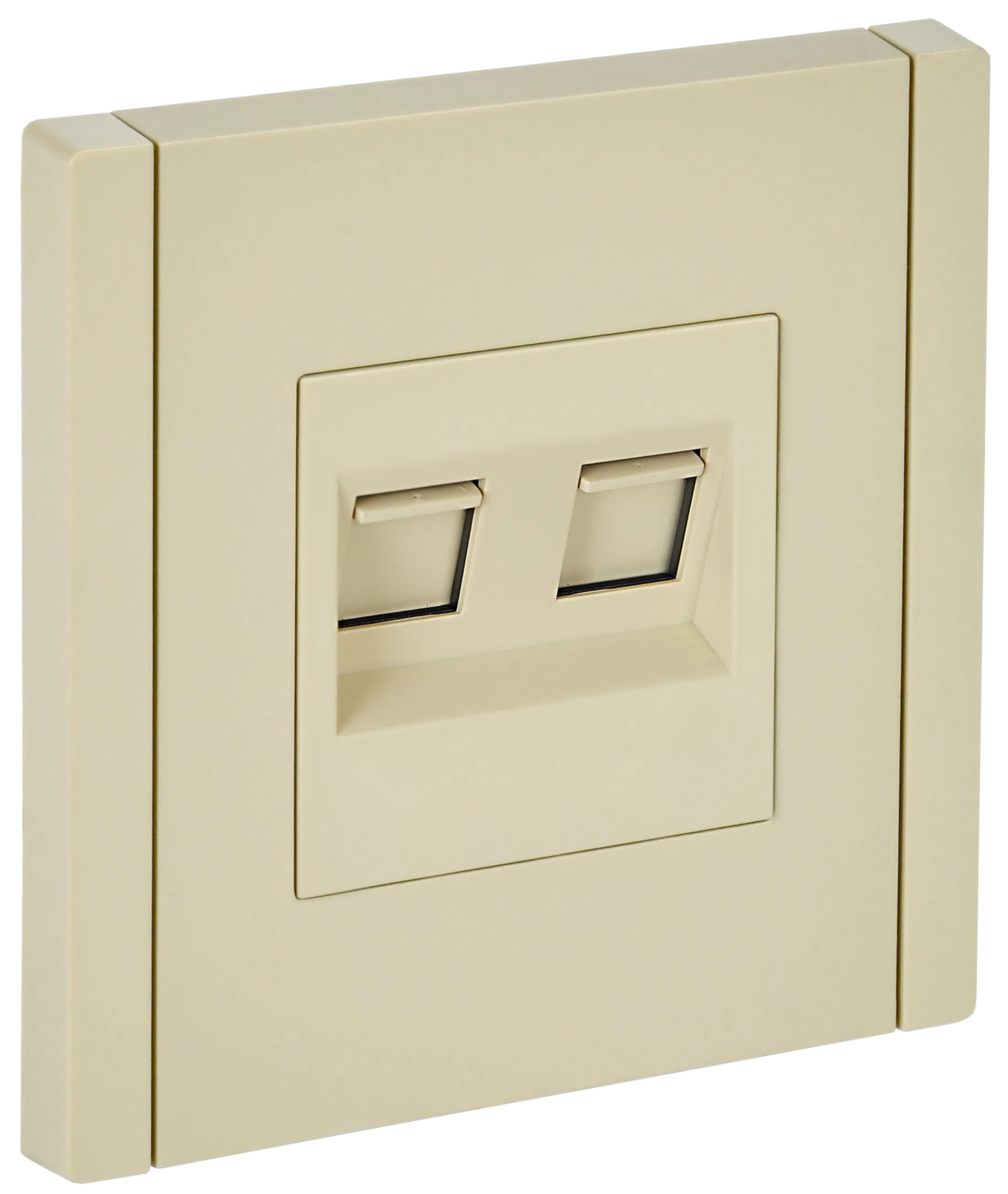 FORTE&PIANO Розетка двойная RJ11+RJ45 кат.5E FP435 ваниль IEK