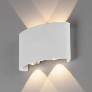 Светильник светодиодный уличный настенный Twinky double белый 1555 TECHNO LED Elektrostandard a038419