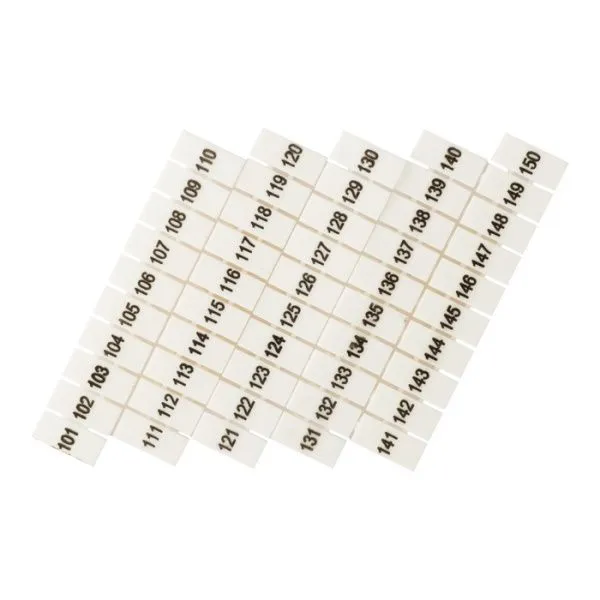 Маркеры для UT/ST/Push-in 4 с нумерацией 100-150 (100 шт.) EKF