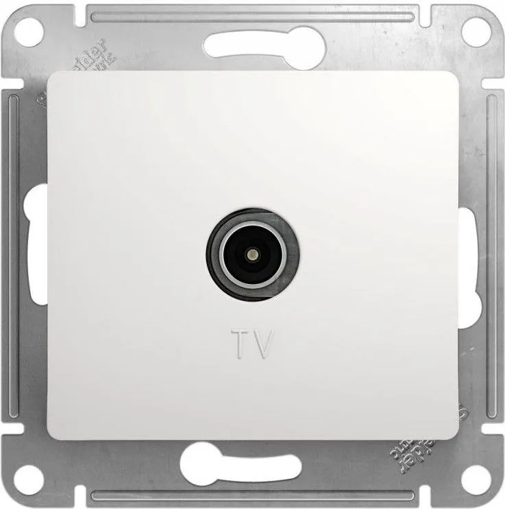 Розетка телевизионная TV Glossa коннектор механизм бел. SE GSL000193