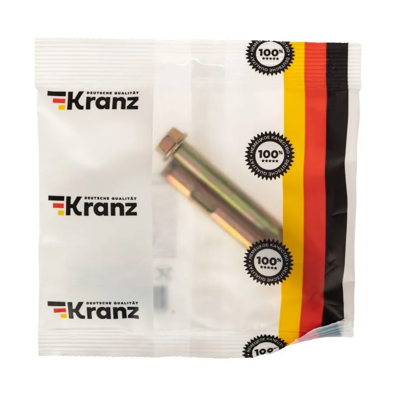 Болт анкерный  с гайкой 10х97 пакет (2 шт/уп) KRANZ - Фото 3