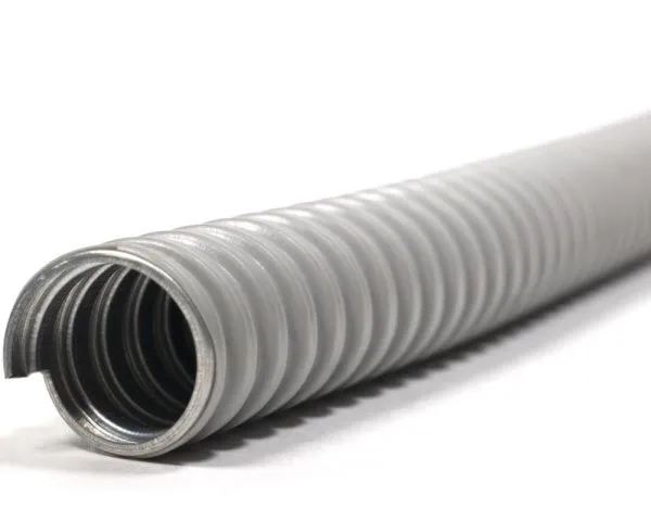 Металлорукав в ПВХ изоляции МРПИ НГ  38  (20 м/уп.) серый ГОФРОМАТИК (ЗЭТАРУС)