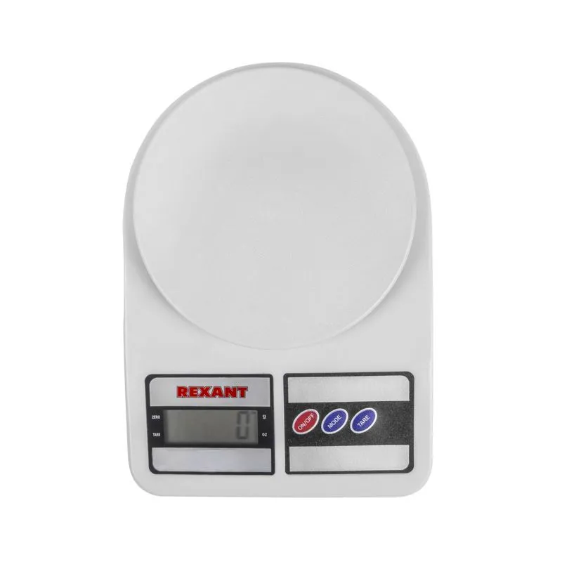 Весы настольные электронные, универсальные, от 1 гр. до 5 кг, пластик  REXANT 72-1003