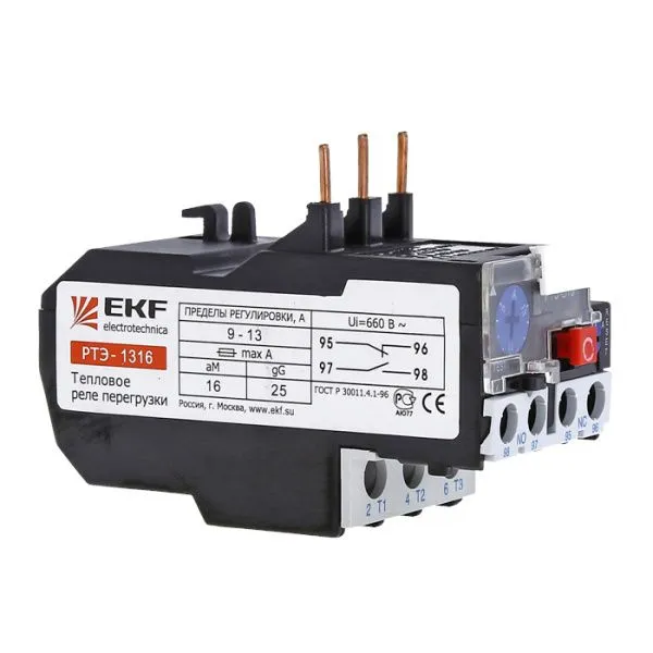 Реле тепловое РТЭ-1304 0,4-0,63А EKF - Фото 2
