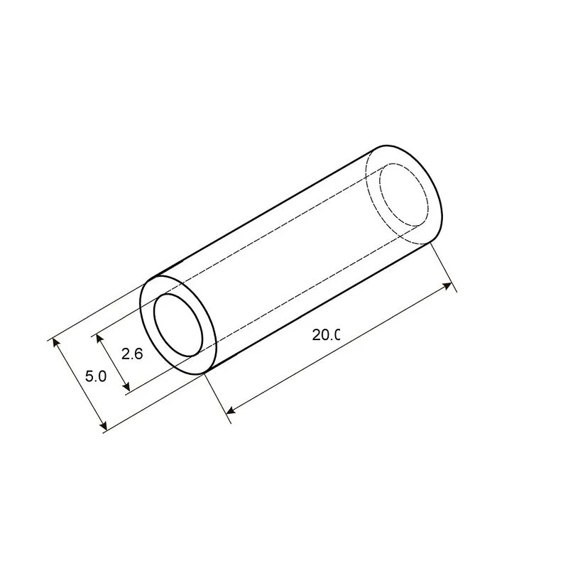 Гильза медная луженая ГМЛ 2,5-2,6 (2,5мм² - Ø2,6мм) ГОСТ 23469.3-79 (в упак. 10 шт.) REXANT - Фото 2