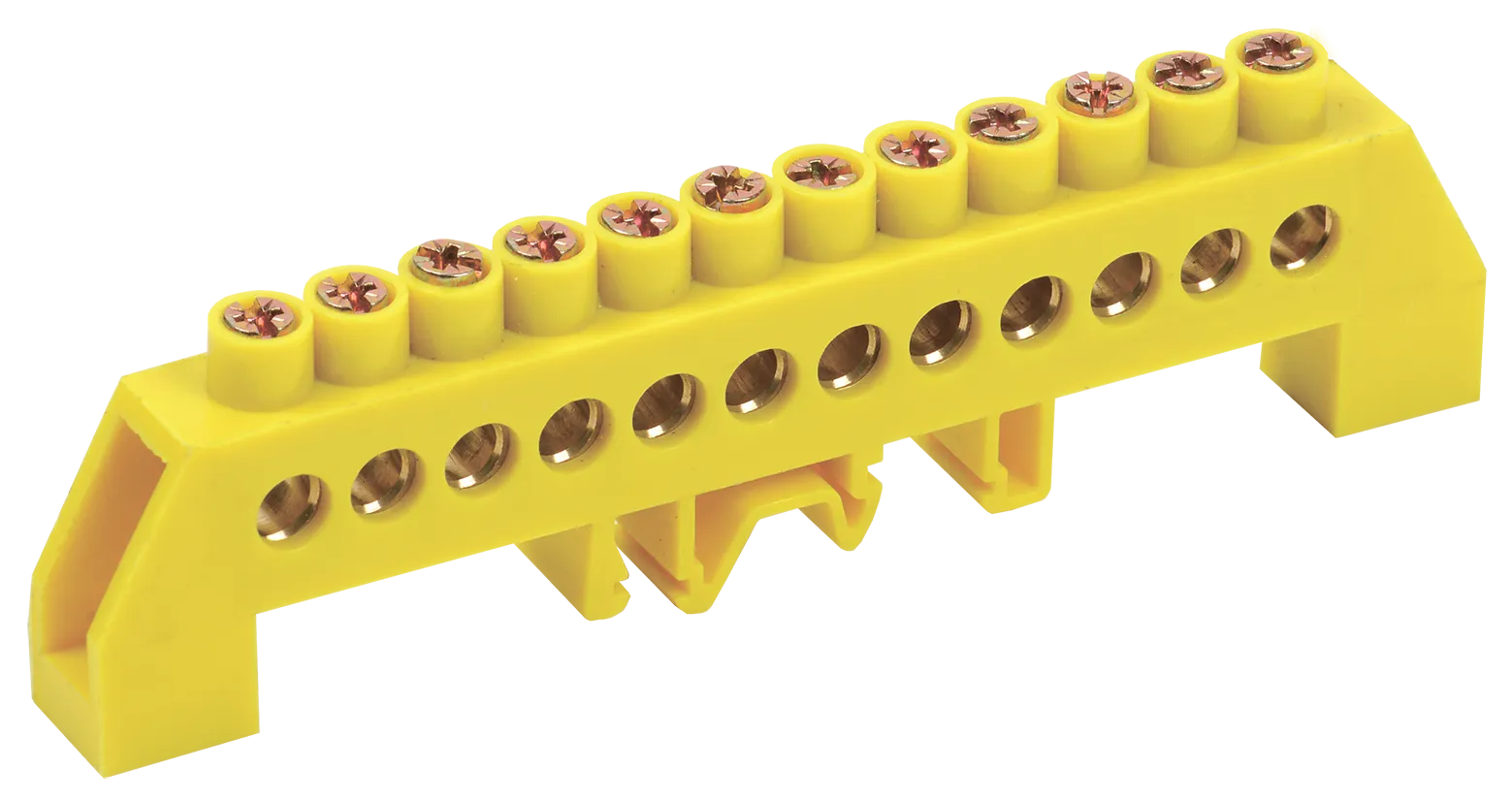 Шина PE "земля" в комбинированном DIN-изоляторе типа "Стойка" ШНИ-8х12-12-КС-Ж IEK