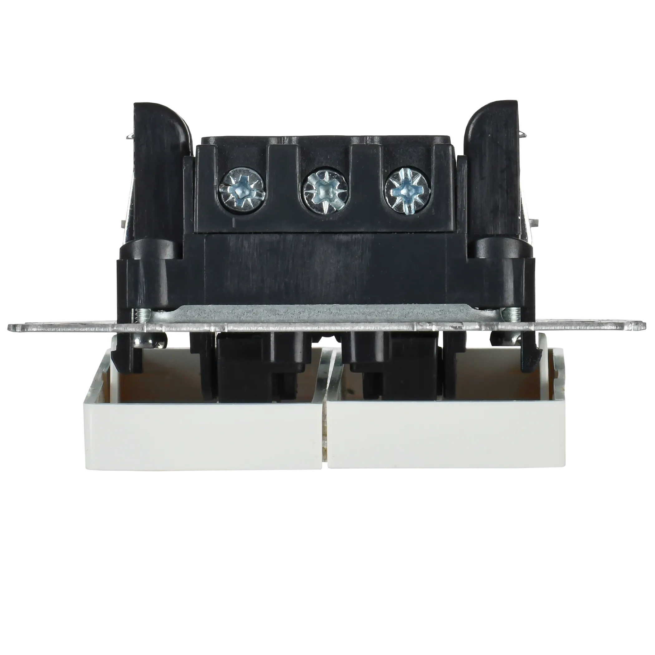 BRITE Выключатель 2-клавишный с индикацией для отелей 10А ВС10-2-9-БрЖ жемчуг IEK - Фото 5