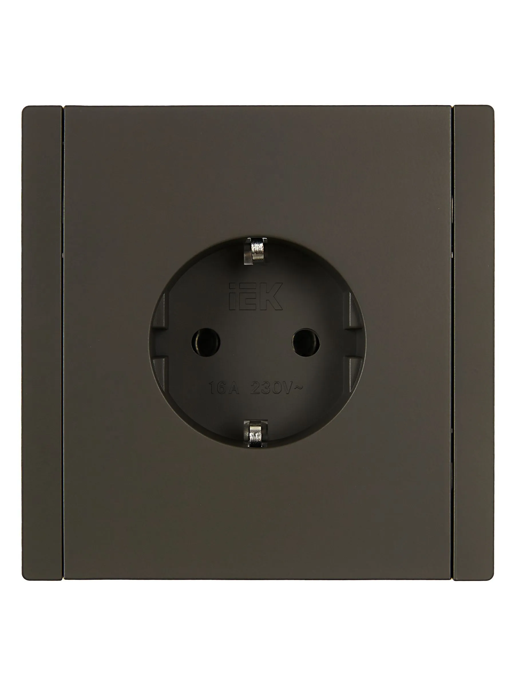 FORTE&PIANO Розетка 1-местная с заземлением без защитных шторок безвинтовое крепление 16А FP314 серый IEK - Фото 6