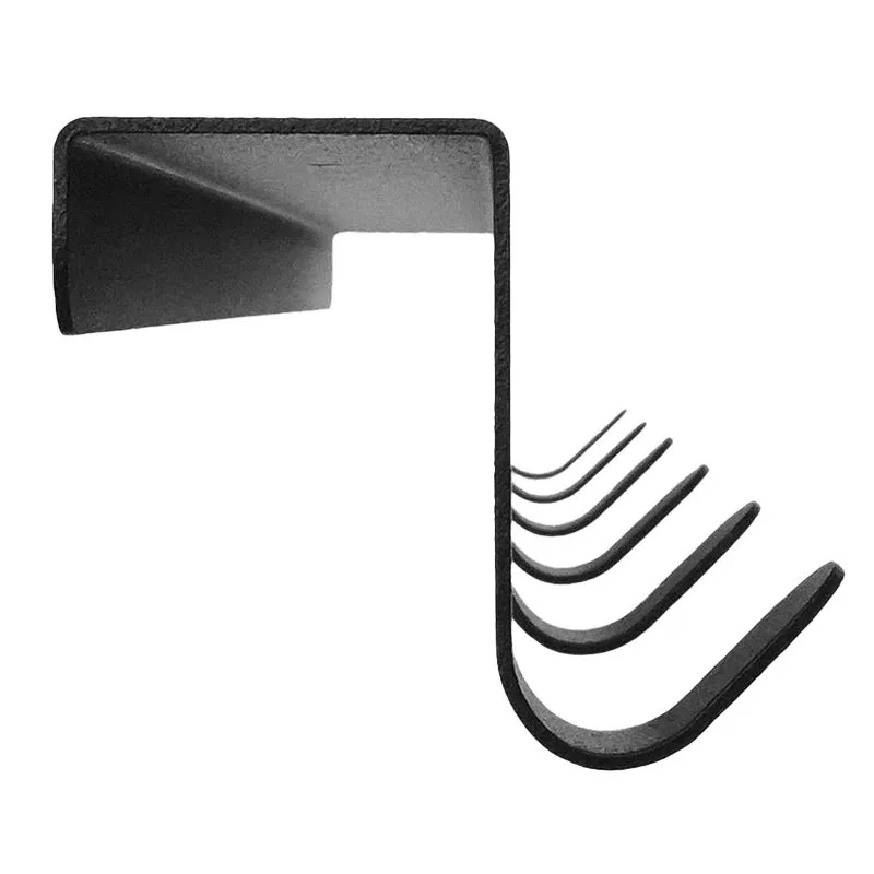 Вешалка навесная на дверь, 6 крючков, черная REXANT - Фото 3