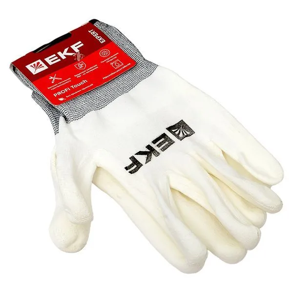 Перчатки рабочие PROFI Touch для чистовых работ (15 класс, 9 размер) EKF Expert - Фото 4