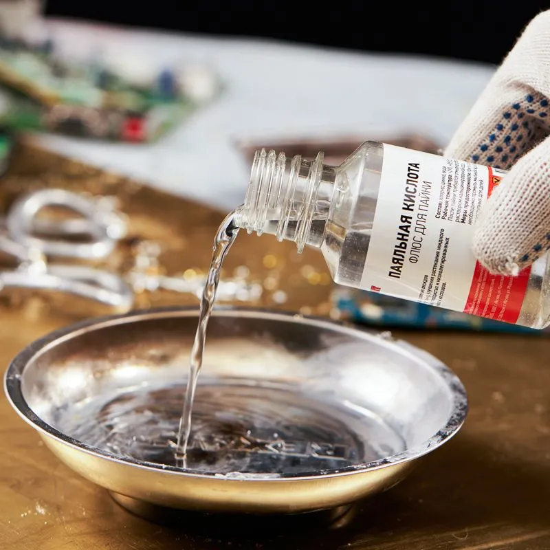 Флюс для пайки, ПАЯЛЬНАЯ КИСЛОТА, 100мл, флакон REXANT - Фото 4