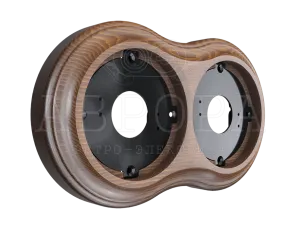 Рамка 2-местная, цвет - тёмный дуб GE70832-26