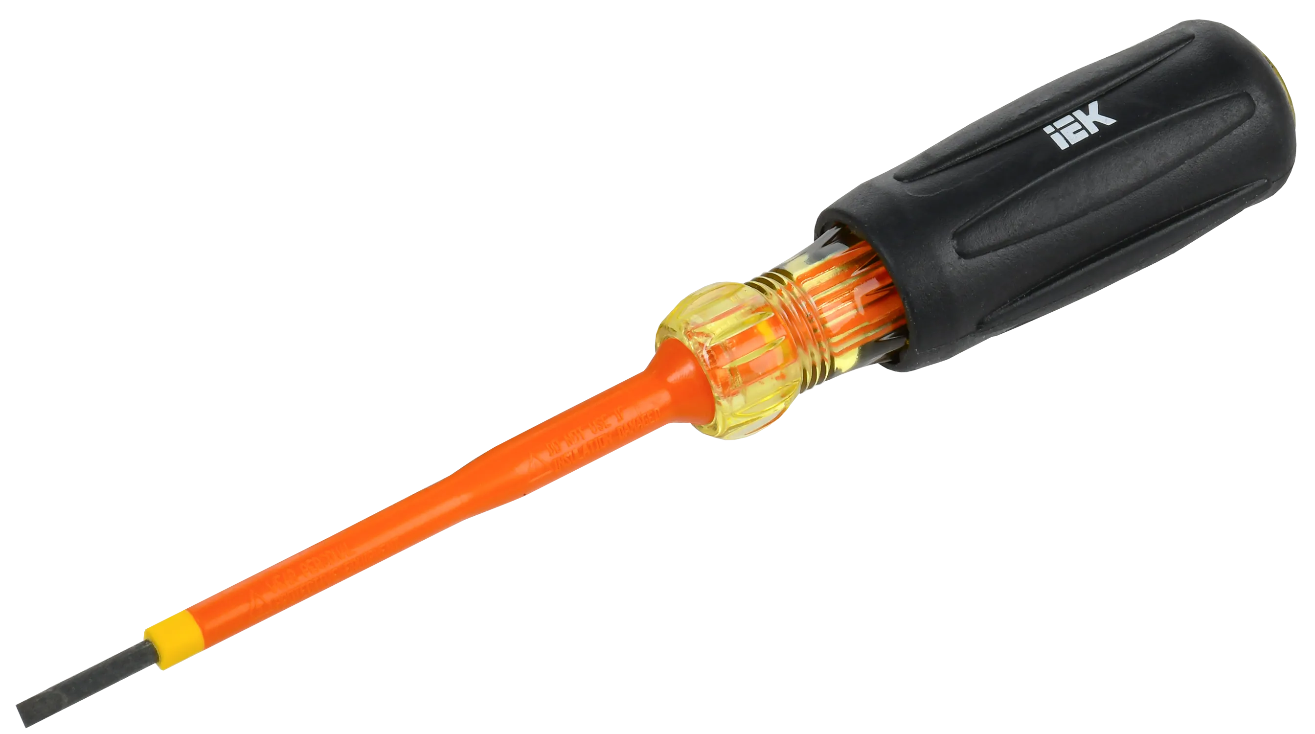 ARMA2L 5 Отвертка диэлектрическая SL2,5х75 Т3 IEK A2L5-SC30-T3-SL-25-075