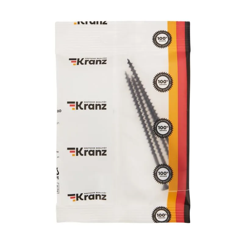 Саморез гипсокартон-дерево KRANZ 4.2х90, пакет (4шт.) - Фото 3