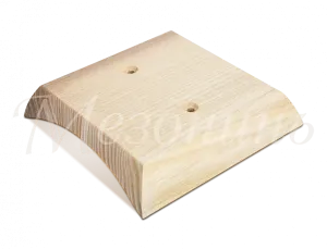 Накладка "Классика"на оцилиндрованное бревно D220мм., прямой угол, установочная площадка: 90 х 90 мм GE72711-00
