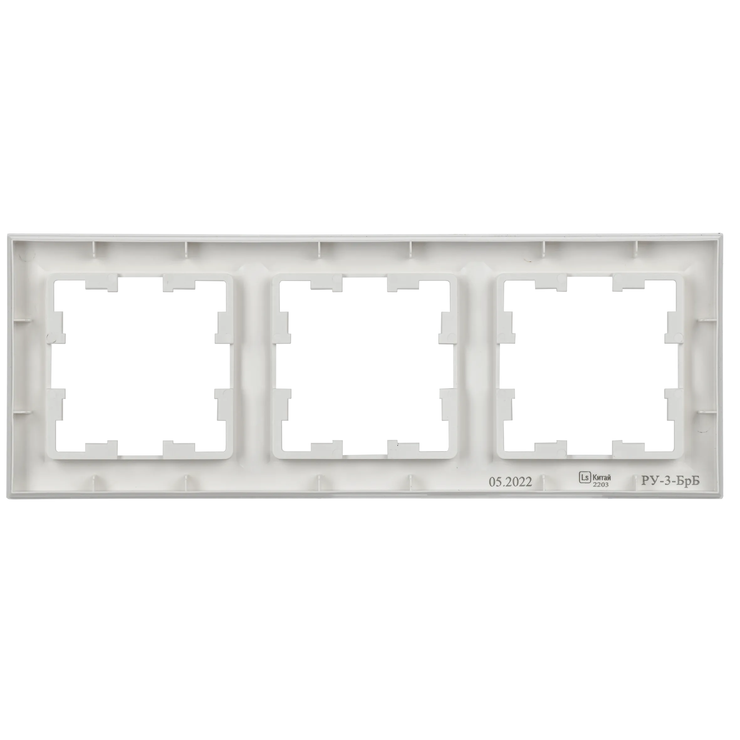BRITE Рамка 3-местная РУ-3-БрБ белый IEK - Фото 7