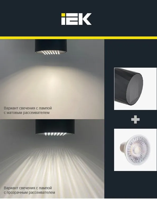 LIGHTING Светильник уличный 5221 настенный под лампу 2хGU10 IP65 серый IEK - Фото 3