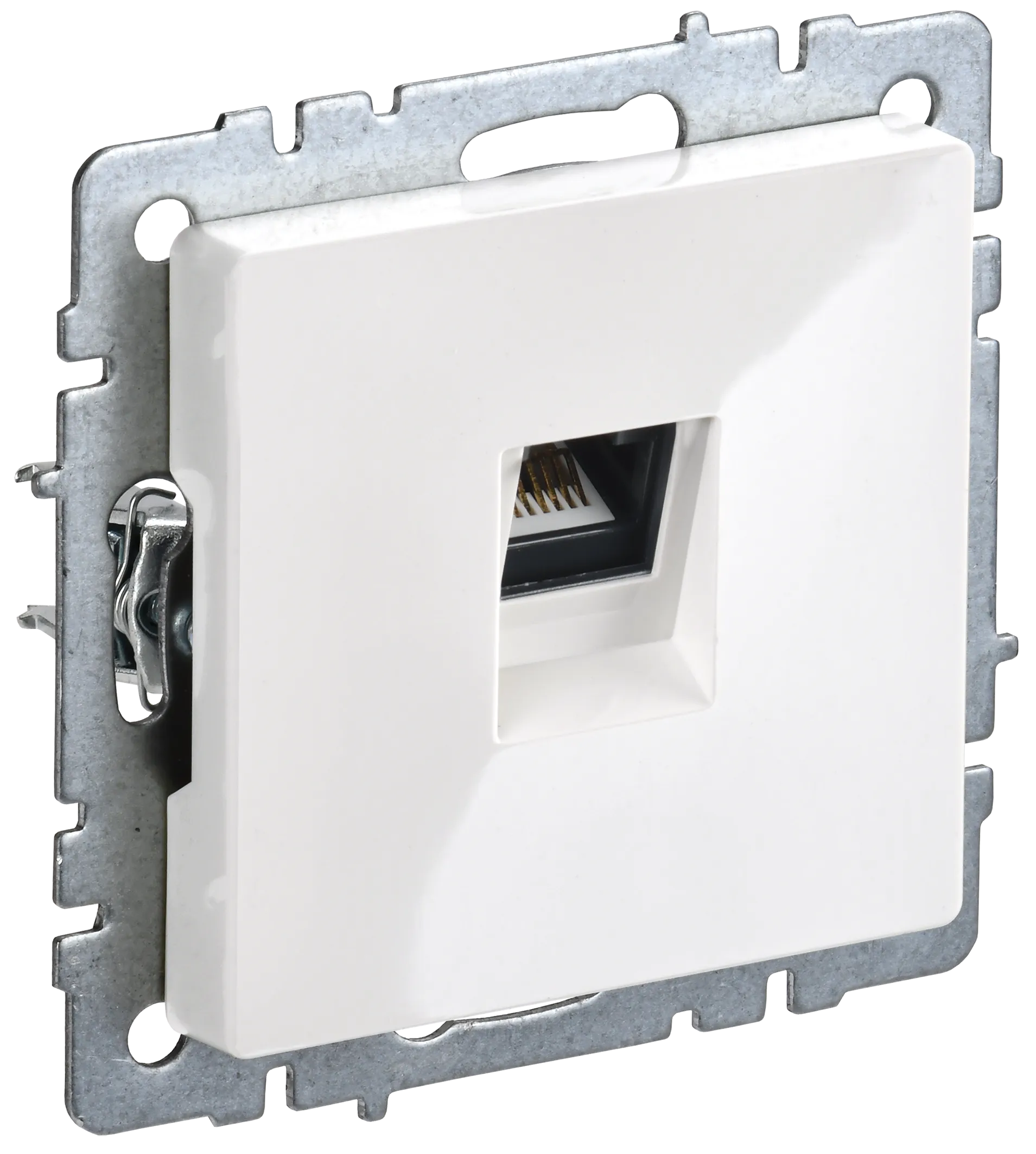 BRITE Розетка компьютерная RJ45 кат.6 РК11-БрБ белый IEK