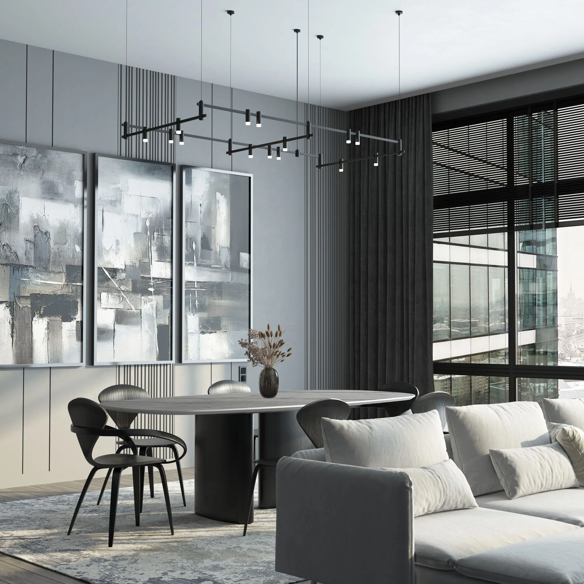 Esthetic Magnetic Шинопровод накладной (черный) (2 м) 85137/00 - Фото 5